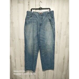 Stone Touch MENS STRAIGHT LEGS BLUE Distressed DENIM JEANS SIZE 40x35 (3…